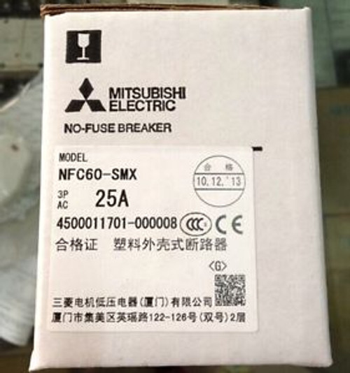 1PC New Mitsubishi moulded case circuit breaker NFC60-SMX