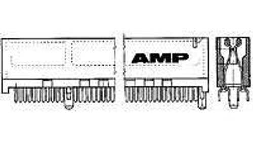 Standard Card Edge Connectors 050 VRT 040DP (50 pieces)