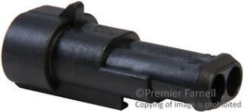 TE CONNECTIVITY / AMP 282104-1 CONNECTOR HOUSING, PLUG, 2POS, 6MM (100 pieces)