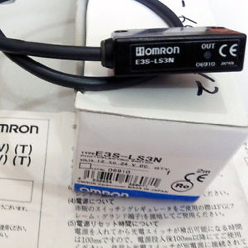 1PC New Omron Photoelectric Sensor Switch E3S-LS3N E3SLS3N 12-24VDC 2m