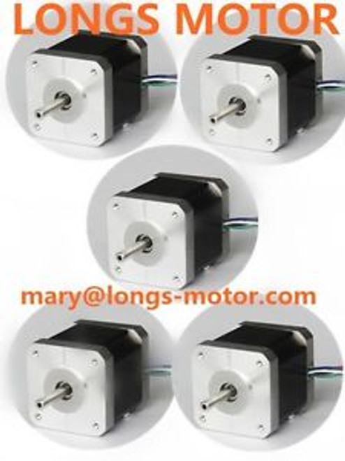 5pc nema17 stepper motor 4000g.cm 4leads 1.7A 17HS4401N 3D printer