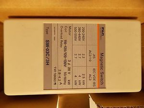 FUJI SW-03C/3H MAGNETIC SWITCH MOTOR 200V 2.8-4.2A New