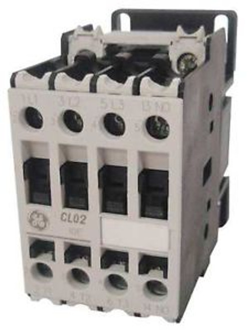 GENERAL ELECTRIC CL02A310T1 IEC Contactor,NonRev,24VAC,17.5A,3P,1NO
