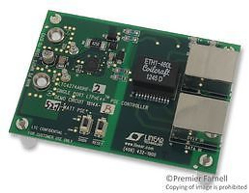 LINEAR TECHNOLOGY DC1814A-B DEMO BOARD, LTC4274A-2 POWER OVER ETHERNET (POE)