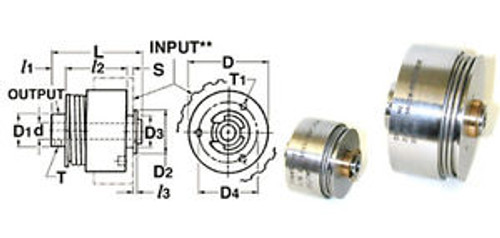 Sterling Instrument S9940YMSWC16X03 3mm Bore Spring Wrapped Slip Clutch