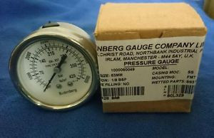 Budenberg Gauge EN-837 Type SS316 Size 63 mm Pressure Gauge Range: 0 - 420 Bar