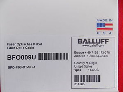 BALLUFF BFO009U BFO 48G-DT-SB-1 FIBER OPTIC CABLE