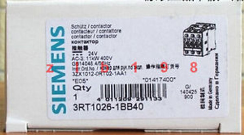 Siemens contactor 3RT1024-1BB40 NEW