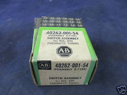 ALLEN BRADLEY 40262-001-54 SWITCH ASSEMBLY FOR BUL 849 PNEUMATIC TIMERS New