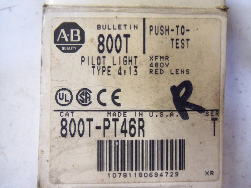 Allen Bradley 800TPT46R  GENUINE AB 800T PT46R