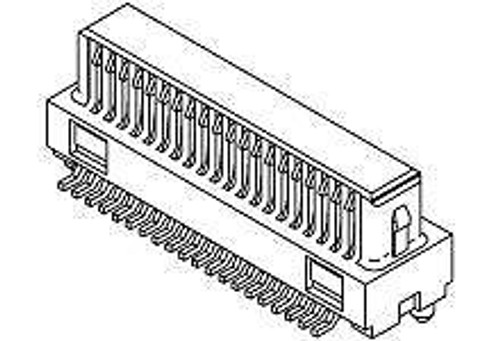 Board to Board & Mezzanine Connectors 0.4 B-TO-B RA REC ASSY EMBST...(50 pieces)