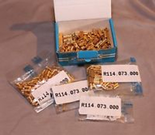 Radiall RF Coaxial Connectors SMB R114073000, 97 PCS, NEW/NOS