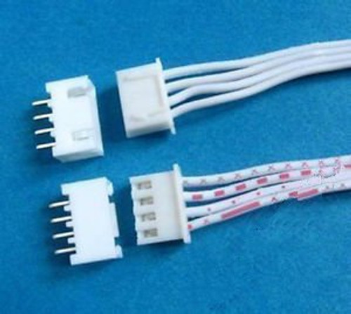 1000 pcs 4 Pin Connector leads  Heade 2.54 mm L: 200mm