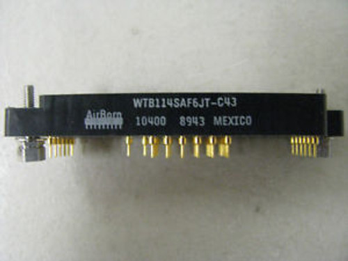 AIRBORN CONNECTOR WITH CONTACTS WTB114SAF6JT-C43 NSN:5935-01-240-1221 (13265146)