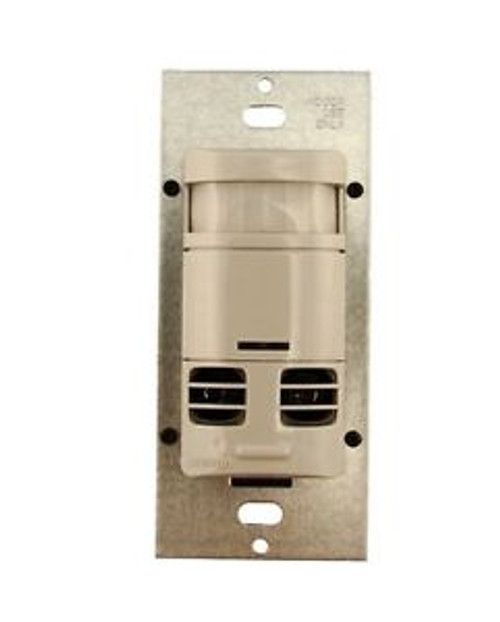 Leviton OSSMT-MDG Ultrasonic/Infrared Wall Switch Sensor  Gray