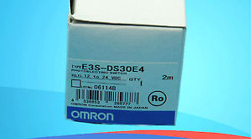 NEW IN BOX OMRON PLC Photoelectric Switch E3S-DS30E4 12-24VDC