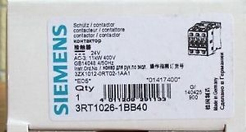 NEW IN BOX SIEMENS contactor 3RT1024-1BB40