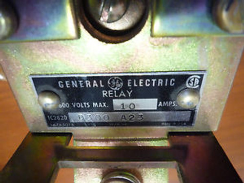 GE GENERAL ELECTRIC IC2820-A23 D300 RELAY 600V 10A