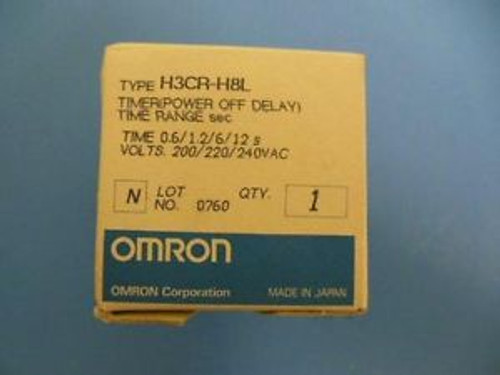 Omron H3CR-H8L Timer 200-240v 0-12sec  Power OFF Delay