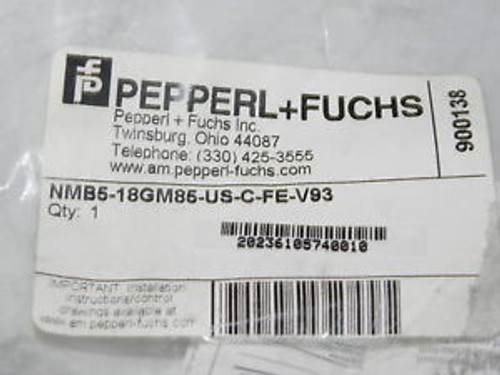 NEW PEPPERL+FUCHS NMB5-18GM85-US-C-FE-V93 SENSOR