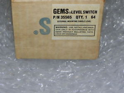 New GEMS 35565 LEVEL SWITCH 120 TO 240VAC