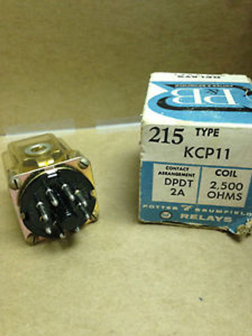 POTTER & BRUMFIELD KCP11-5000 (3-1393100-9) DPDT 2A 2500 OHM COIL RELAY