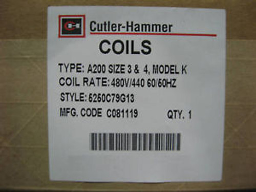 Genuine Cutler Hammer 5250C79G13 Coil 480v size 3/4 NEW