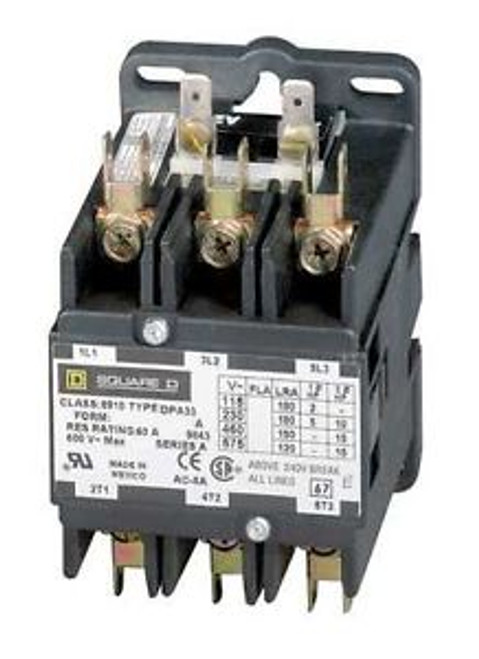 SQUARE D 8910DPA53V02 Contactor