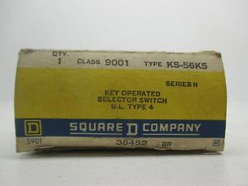 Square D 9001 KS-56K5 Selector Switch 30mm Keyed