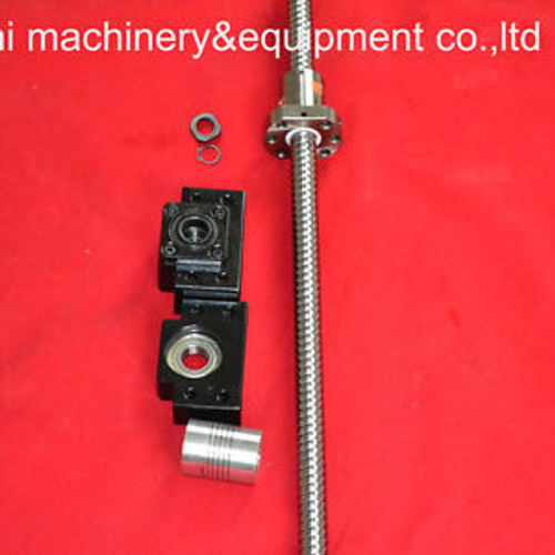 1 antibacklash ballscrew ball screws RM1605-500mm-C7+BK/BF12+2pcs coupling