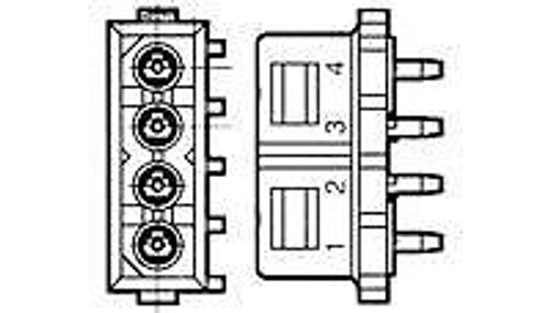 Pin & Socket Connectors SOCKET HDR ASSEM 4P (100 pieces)