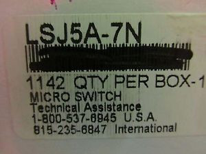 Honeywell Micro Switch Lsj5A-7N