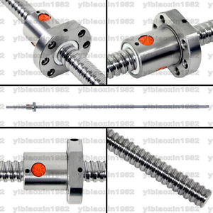 Zero Backlash Ball screws 2005 -L1100mm + 1pcs SFU2005 single ballnut for CNC