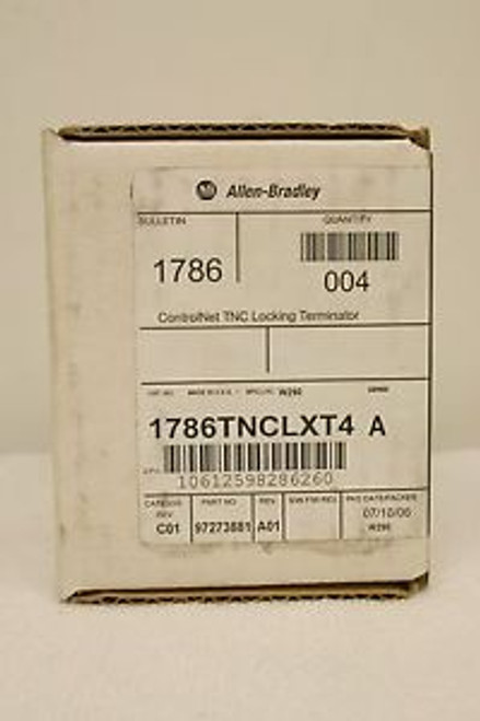 Allen Bradley 1786TNCLXT4 ControlNet TNC Locking Terminator Sealed Box of 4 #1