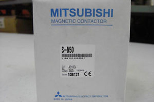 New Mitsubishi S-N50 AC 100V Contactor 3P
