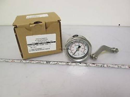 New Swagelok PGI-63B-PG1000-CAQX-FJ Pressure Gauge 0-1000PSI 0-70bar 316 SS