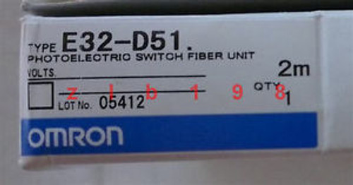 Omron Photoelectric Switch Fiber Unit E32-D51 E32D51 NEW