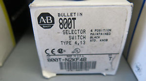 Allen Bradley 800T-N2KF4B, 4 Position Maintained Selector Switch NEW