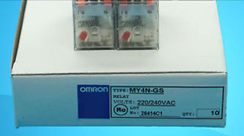 NEW IN BOX Omron  PLC Relay MY4N-GS 220VAC