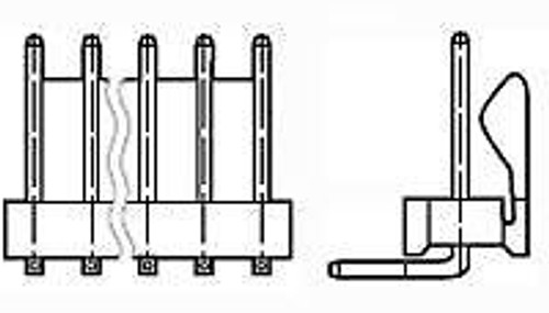 Headers & Wire Housings 07P HDR ASSY FL/RA (100 pieces)