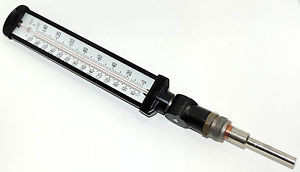 New TAYLOR EA7206J010 LIQUID FILLED INDUSTRIAL THERMOMETER, 90 DEG. SWIVEL STEM