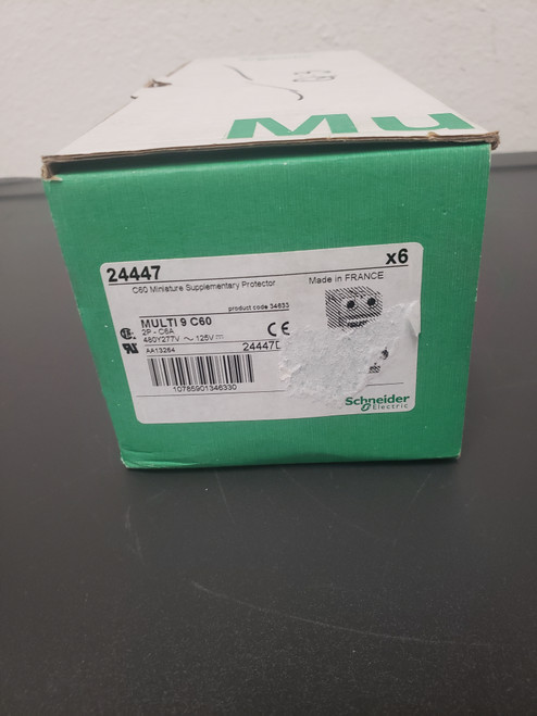 Schneider Electric Circuit Breaker -- Multi 9 C60 2P-C6A Schneider Electric Circuit Breaker -- Multi 9 C60 2P-C6A