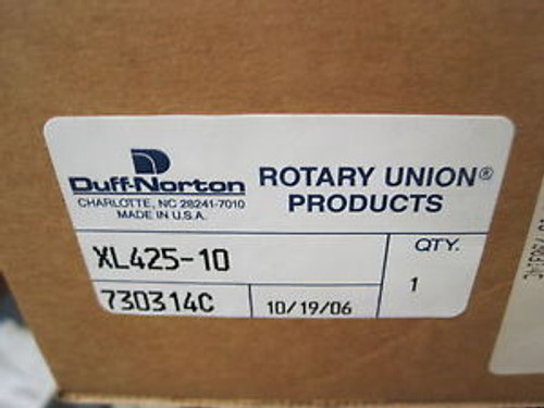 ROTARY UNION (LEFT) DUFF NORTON XL425-10, 730314C - NEW IN BOX