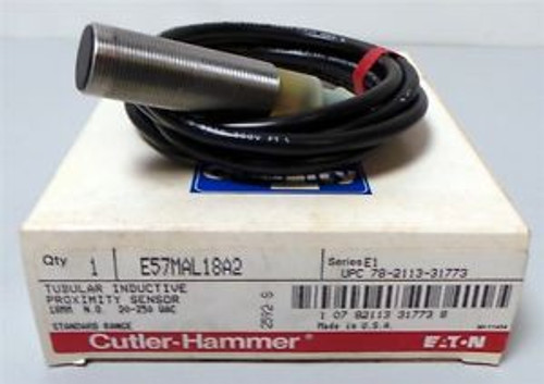 Cutler Hammer Tubular Inductive Proximity Sensor E57MAL18A2