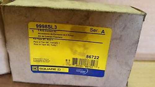 SQUARE D 99998-SL3  3 POLE SIZE 1 CONTACT KIT 9998SL3 NEW IN BOX