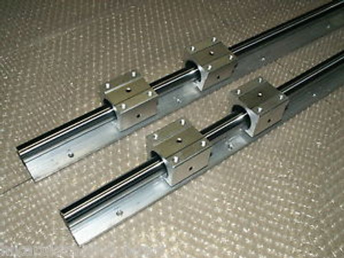 16mm linear slide guide shaft SBR16-900mm 2 rail+4 SBR16UU bearing block CNC set