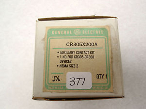 ~QTY 5 NEW~GENERAL ELECTRIC AUXILIARY CONTACT KIT CR305X200A SIZE 2