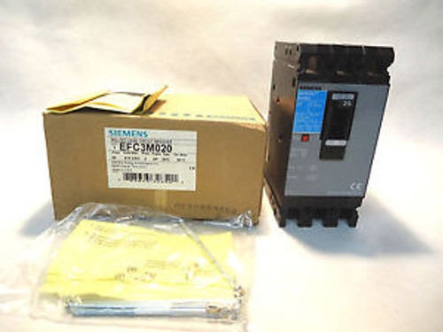 NEW IN BOX SIEMENS EFC3M020 3 POLE 20 AMP CIRCUIT BREAKER