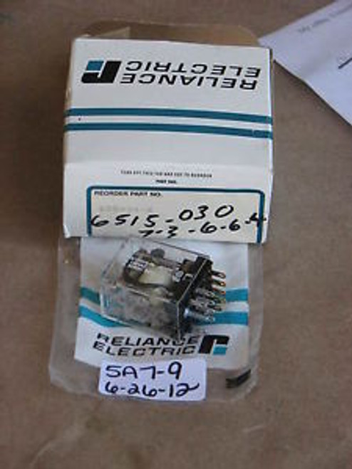 New RELIANCE ELECTRIC PLUG IN RELAY 600434-X 48 VDC