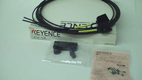 NEW KEYENCE FU-12 PHOTOELECTRIC FIBER OPTIC THRU-BEAM 2M